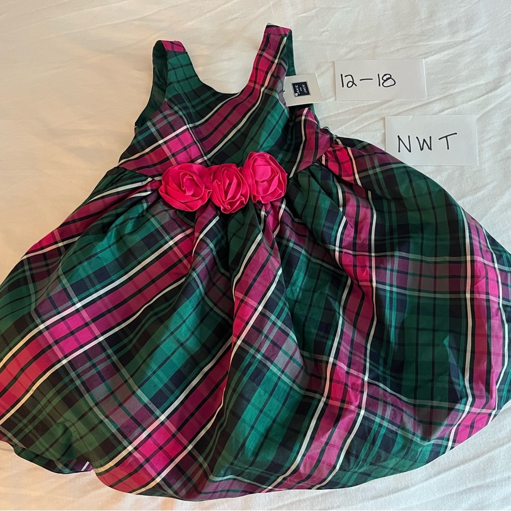 NWT Janie and Jack Christmas Holiday Dress 12-18m